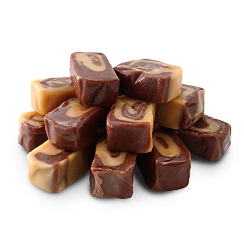 Funtasty Vanilla Chocolate Swirl Caramels Candy, Gmo-Free, Individually Wrapped, 15 Ounce Bag #TOP1