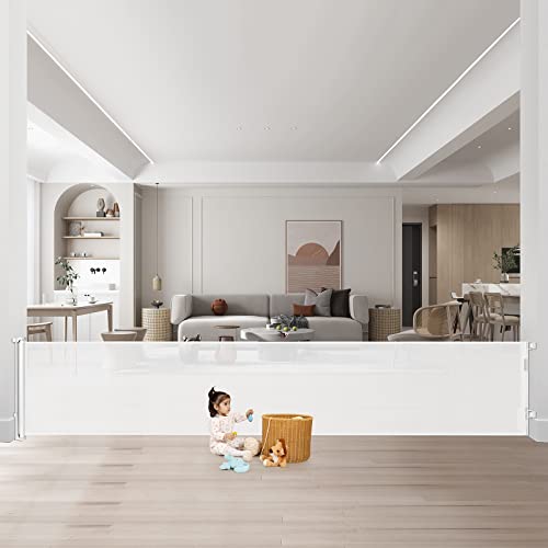 178 Inch Wide Baby Gate Retractable Baby Gates For Super Wide Openings Extra Wide Retractable Dog Gate Indoor Outdoor Extra Long Baby Gate Stair Gates For Kids Or Pets Large Dog Gates For Doorways #TOP7