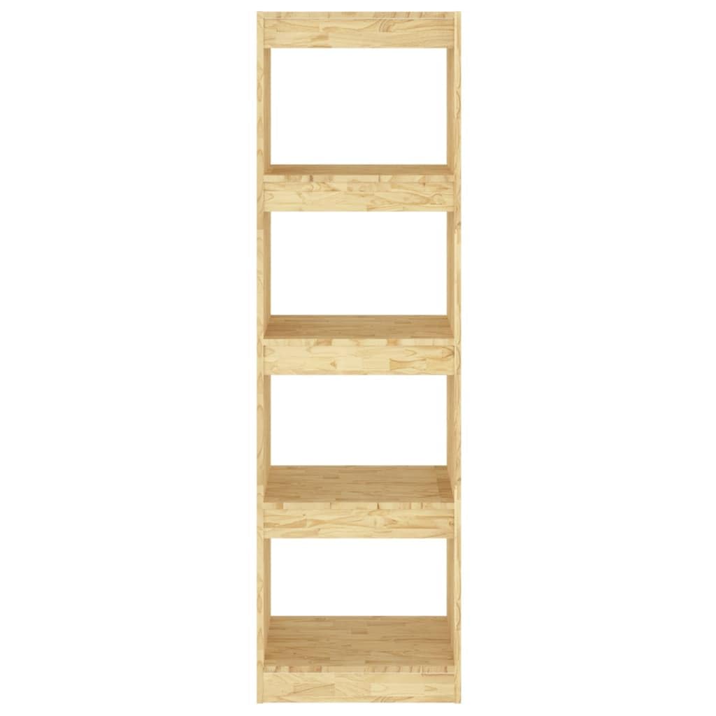 Générique Regał z litego drewna sosnowego 40 x 30 x 135,5 cm, półka do przechowywania z 4 przestronnymi przegródkami na książki, czasopisma, DVD i przedmioty dekoracyjne, ścianka działowa