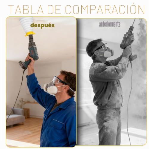 Miniatura 4 de Adnewx 3 Brocas De Protección Contra El Polvo, Cubierta Escalable, Protección Contra El Polvo De Perforación Con Guantes Para Libre De Polvo, Perforación, Abridor De Agujeros, Máx. 120 Mm De Diámetro