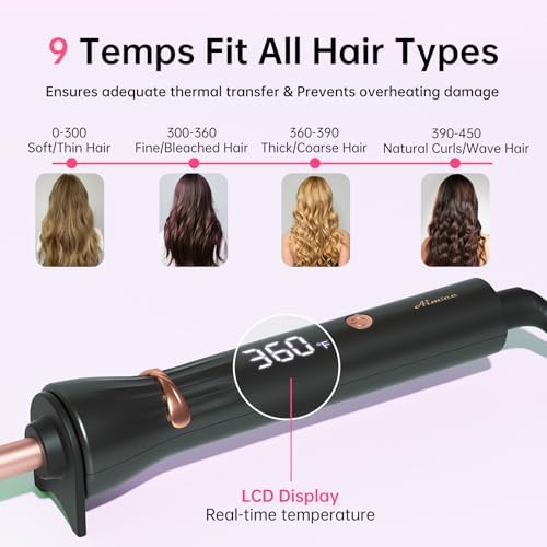 3/8 Inch Small Wand Curling Iron with 9 Temps — alternate angle
