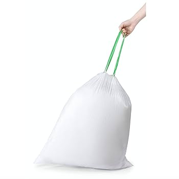 Amazon.co.jp: TYPLASTICS ひも付きゴミ袋 乳白 45-50L 110枚