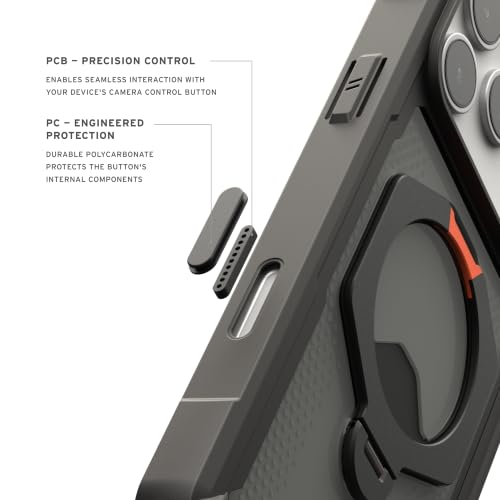 Image of Urban Armor Gear UAG Plasma XTE 360 Protective Case Designed for iPhone 18 Pro /iPhone 17 Pro, Magnetic Compatible & Kickstand, Camera Control Cover Button, Phone Ring Grip - Black /Orange