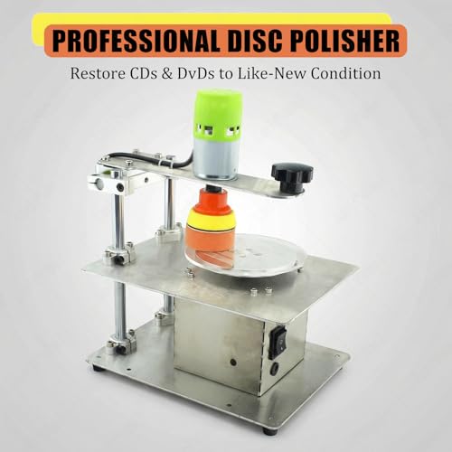 Disc Repair Machine - Halbautomatischer CD/DVD-Polierer stellt Kratzer und Oxidation wieder her, hohe Reparaturrate, einfach zu bedienen