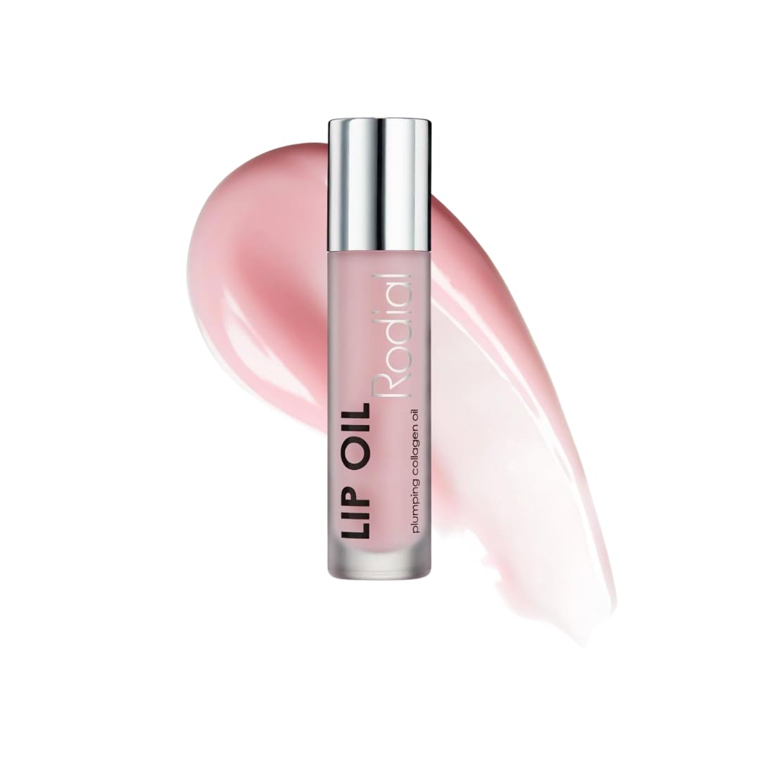 Rodial Plumping Collagen Lip Oil 4ml - Olio Labbra Idratante e Volumizzante al Collagene Vegano con Olio di Macadamia e Jojoba, Formula Ultra Nutriente per Labbra Morbide e Setose