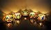 Lalhaveli Mosaic Glass Candle Holder Set 5 (Candles Included)