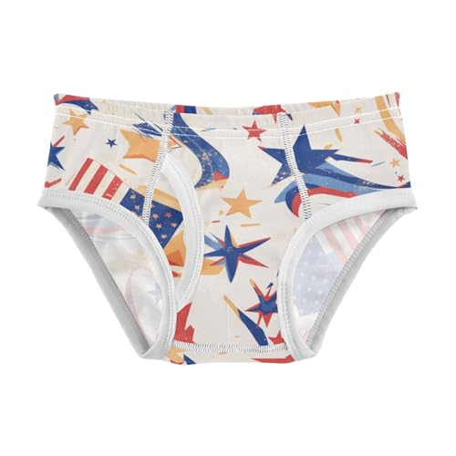 KLL 4th July American Independence Day Toddler Boys Cotton Briefs Cute Undies