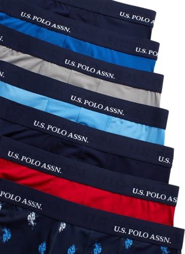 U.S. Polo Assn. Mens Boxer Briefs - 7 Pack Moisture Wicking Performance Mens Underwear Boxers with Contour Pouch (S-XL)3