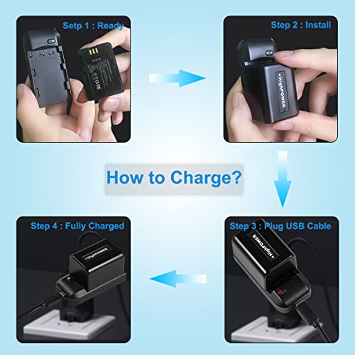 Cofunkool Camcorder Np-Fv5 Plus Battery Charger And Np-Fv5 Plus 3.7V 2000Mah Rechargeable Lithium Battery, Video Camera Np-Fv5 Battery Charger #TOP1