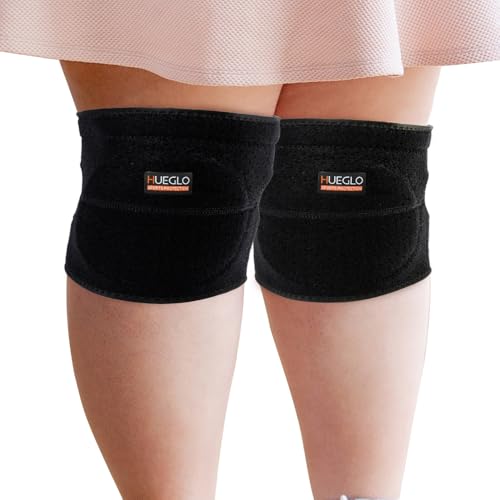 HUEGLO Plus Size Knee Pads for Women,Soft Sponge Knee Pads for Dance Volleyball Avoid Floor Burns & Bruising,1Pair,XX-Large