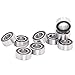 MR137 Bearing 7x13x4 mm 10Pcs Stainless Steel ZZ/RS/Open for Strong Industrial Motors High Speed Corrosion Resistant(MR137zz ABEC-5)