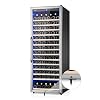 24 Inch Wine Cooler Refrigerator, 179 Bottles Professional Wine Cellars with Powerful Compressor,Quiet Operation and Elegant Design for The Wine Lovers
