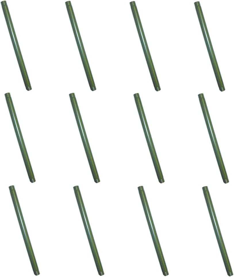 Nuvo 90/1278-12PK 12-Inch x 1/2-Inch Steel Durable Outdoor Landscape Pathway Light Mounting Post, Green