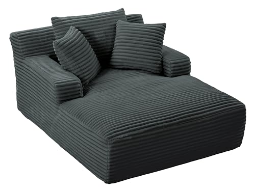 KEIKI 66\" Oversized Lounge Chair, Ready-to-Use Modern Sofa Bed Style Chaise for Home Office Work, Reading Corners & All-Day Productivity, Plush Supportive Design for Relaxed Sitting & Lounging