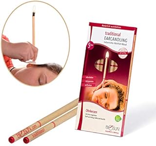 5 Pairs (10) BIOSUN Indian Hopi Ear Candles for Blocked Ears Beeswax with Filter | Natural and Organic | Includes 2 Protective Discs