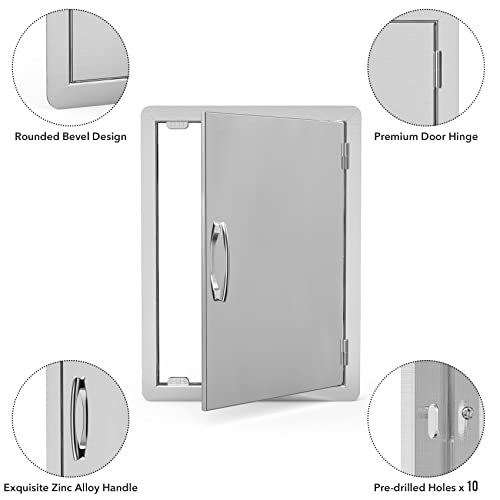 Stanbroil Stainless Steel Single Vertical Access Door, 17-Inch by 23-Inch by Stanbroil - Image 5