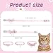 Hpmjz 3Pcs Adorable Cat Collar with Bow, Cute Kitten Collars for Girl Cats Adjustable Pink Cat Bows Breakaway Safety Cats Bowtie Collar Pet Collars with Safety Buckle Soft Necklace with Bowtie for Pet