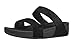 FitFlop Womens Shimmy Suede Slide Black Glimmer Sandal - 7