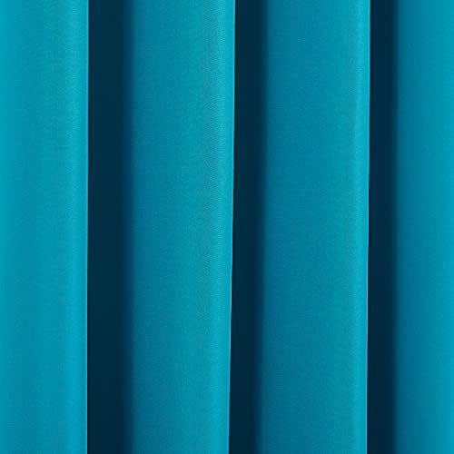 DREAM ART Outdoor Waterproof Privacy Curtains, Grommet Top Windproof Patio Drapes for Porch, Gazebo, Deck, UV Protection, 2 Panels, 54" Wx84 L (137x213 cm), Dark Teal — view 3