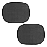 MUQIDA 2 PCS Car Window Shade, Miniature Static Cling Windshield Sun Visor for Driving Glare Shield, Sun Glare Protection for Safe Driving, Auto Side Window Sunshade for Driver