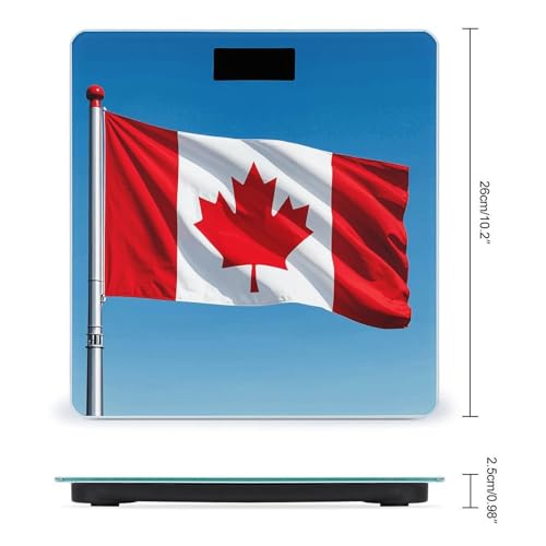 Báscula digital Retro Canada Flag para baño miniatura 2