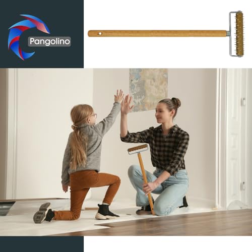 Pangolino Stachelwalze Tapeten 150 x 500 mm, Tapetenigel zum Perforieren von Tapeten – Tapezierwerkzeug inkl. Farbschaber