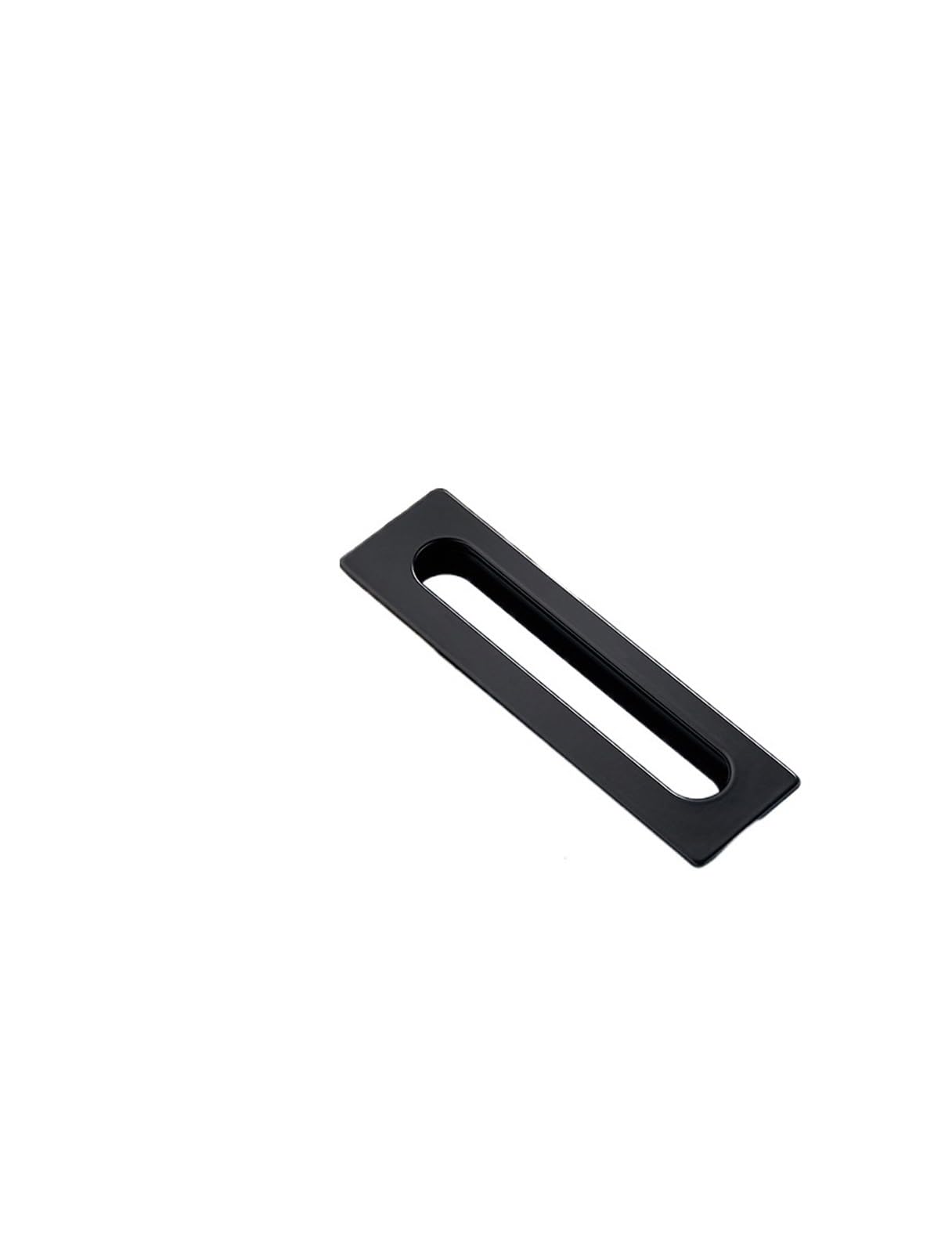 Poignée à bouton dissimulée noire mate 128mm pour porte coulissante et tiroir d'armoire