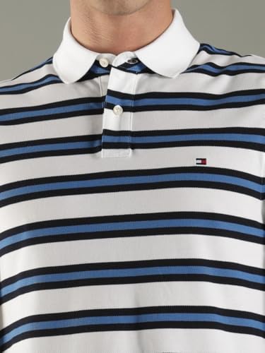 Image of Tommy Hilfiger Solid Regular fit Cotton Polo t-Shirt
