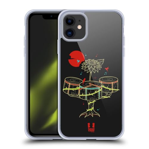 Head Case Designs Drums Music in Nature Gel Case [Military Grade Protection] Compatible with Apple iPhone 11 and Compatible with MagSafe