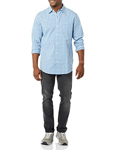 Amazon Essentials Men's Long-Sleeve Regular-fit Stretch Poplin Shirt3
