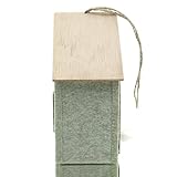 Gasper Deko-Haus Anhänger Hellgrün meliert - Filz & Holz - Hängender Schmuck - Dekoration