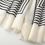 Travel Boho Scarf for Women Casual Lightweight Pashmina Scarves Fashion Multicolor Shawl Wraps with Fringed Beads - Image 4