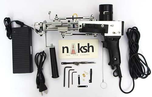 Image of Duo NK01 2-in-1 Electric Tufting Machine /Gun for Rug Making, Carpet Weaving Machine Best Industrial Rug Making Tufting Tools, Perfect for Beginners and Professionals (Black)