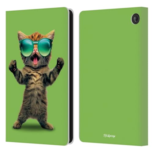 Étui portefeuille Amazon Fire 7 2022 Head Case Designs chat lunettes