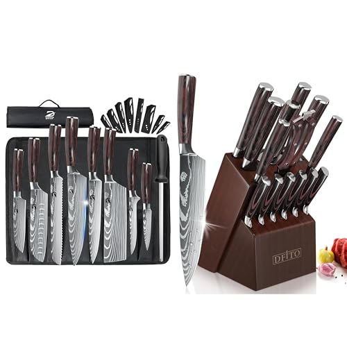 Set Cuchillos Cocina 15 Piezas Acero Inox Base