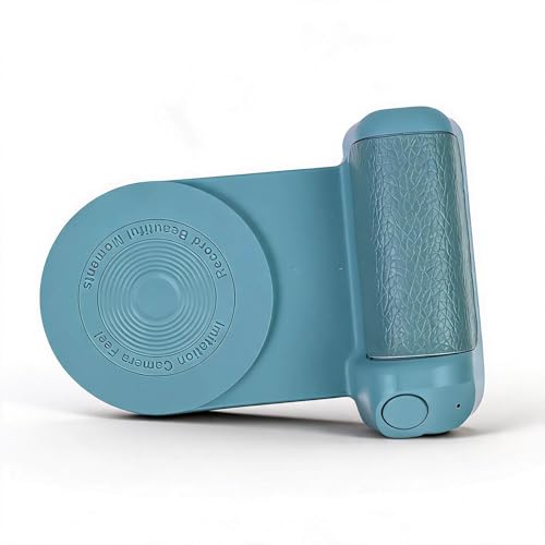 Magnetic Camera Handle Bluetooth Bracket, Smartphone Handle Photo Holder Bluetooth Remote Control for for All Phones Video Vlog (Blue)