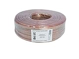 Ø: 2 x 4,00 mm² NEU! 50m Lautsprecherkabel 2x4 mm² CCA KUPFER BOXENKABEL AUDIO-Kabel TRANSPARENT