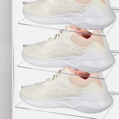 Étagère murale transparente pour chaussures et rangement facile à nettoyer - 4