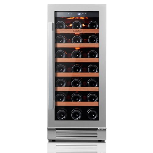 Ca'Lefort 15 Inch Wine Fridge, 33 Bottle Wine Cooler Refrigerator,