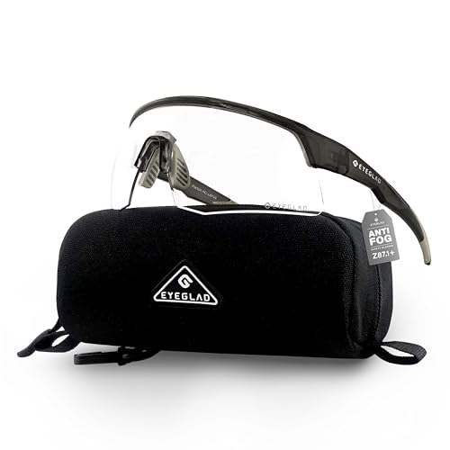 EYEGLAD FORTIX Z87.1 Safety Glasses UV400 (Dark Gray/Pure Clear)