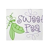 CafePress Sweet Pea Throw Blanket Super Soft Fleece Plush Throw Blanket, 60'x50'