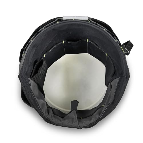 AWP 51-Pocket Bucket Tool Organizer for Easy Tool Access, Fits Most 5-Gallon Buckets, Water-Resistant Construction,Black