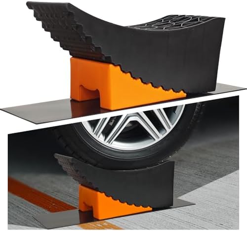 Raised Tire Change Ramp,Large RV Camper Levelers with 6" Lift, Du...