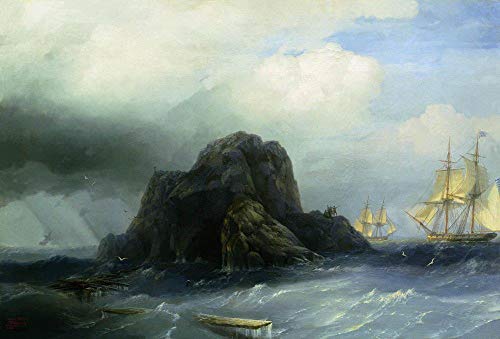 Peintures sur toile bord de mer d'Aivazovsky pour un salon élégant et apaisant