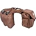 Cashel Saddle Bag, Horn with Bottle Holder, Brown