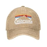 Sefgaen Cap Colorado Mountains Hat Women Baseball Hats Trendy Hats Natural