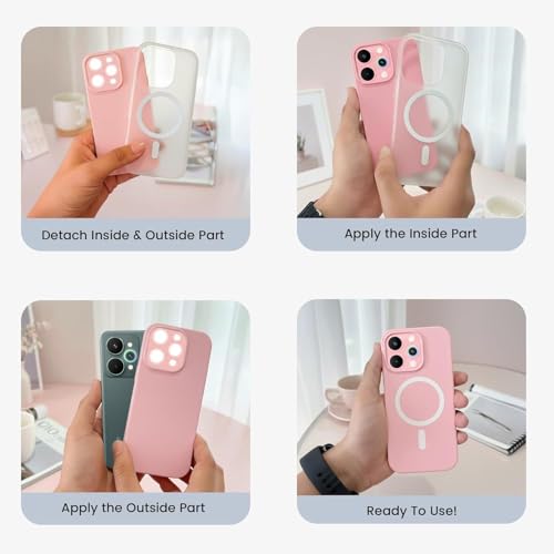 Image of AeoFit Matte Back Cover for vivo V70 Elite 5G | Shockproof Soft TPU Case with Camera Protection | Slim & Lightweight Back Cover Case for vivo V70 Elite 5G (Pink)