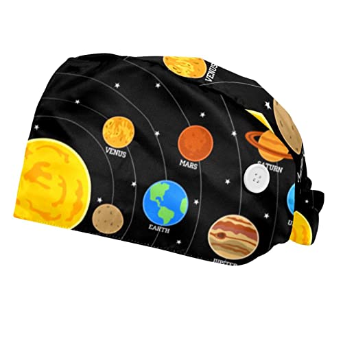 Chapeaux bouffants système solaire casquettes de travail respirantes