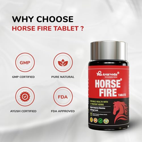 Image of Tablet (Pack of 60) & Horse Fire Ayurvedic Massage Oil For Men| Shree Gopal Tail - 25ml
