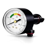 Manómetro Depuradora completo Piscina 1/4" Ø50mm Conector Vertical 0-3 Bar PSI Medidor Presión Filtro Bomba Piscina Alta Precisión Universal Fluvia
